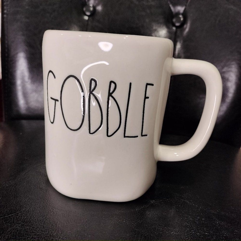 Rae Dunn Artisan Collection by Magenta GOBBLE Holiday Coffee Mug